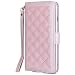 Produktbild iPhone 6 6s Plus Tasche - True Color® Dünn & Stilvoll Magnetisch Folio Abgestepptes Armband Tasche Hülle Cover Handtasche (5.5") - Nude Rosa