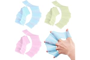 Reccisokz 3 Par Aletas de Natación de Mano Guantes de Palmeados Natación de Silicona Guantes Acuáticos Aletas de Natación Guantes de Agua Paletas Mano para Niños Mujeres Hombres （S）