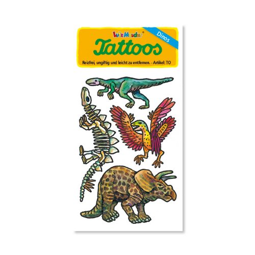 Dinos / Dinosaurier Tattoos von Lutz Mauder // Kinder Kindertattoo Tatoo Tatto Kindergeburtstag Geburtstag Mitgebsel Geschenk