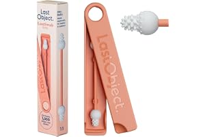 LastSwab Baby Bomullspinnar för Barn från LastObject - Barnsäkra Miljövänliga Tops i Örat - Fodral Tillverkat av Plast från Havet - Lätt Att Rengöra - Designad i Danmark - Avfallsfri Produkt