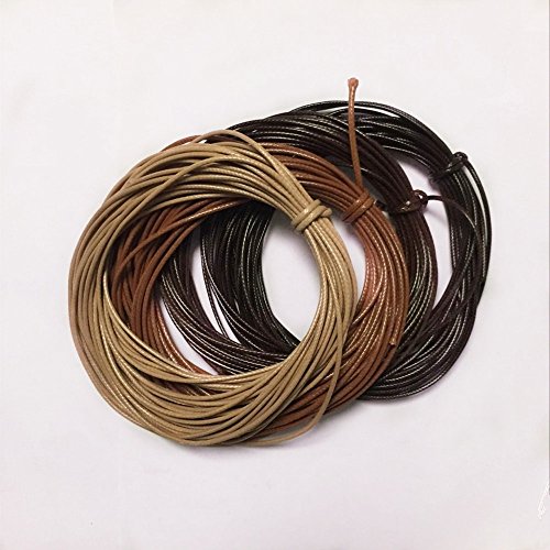 Nylonschnur Friesen Faden Nylonseil Schnur 2mm DIY Schmuckherstellung 10m – Schwarz, 2mmx10m - 3