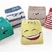 SUNBVE 5 Pack Baby Boys Expression Series Seamless Cotton Socks (3-5Years)