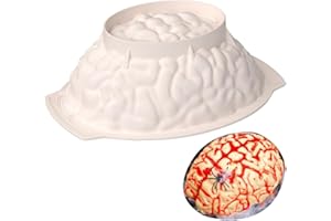 HGSHUO Halloween Moldes de Silicona Moldes de Cerebro Molde de Pastel Halloween Moldes para Tartas Mousse Moldes de Repostería Molde de Chocolate