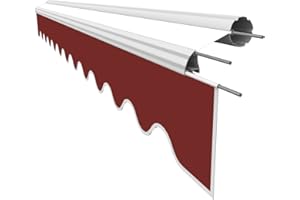 VANA Awning Fabric Valance for 3 m Awning Replacement Fabric Awning Cloth Canopy Sun Protection Only Valance Ready Sewn Size 2.82 x 0.21 m Design SPD003