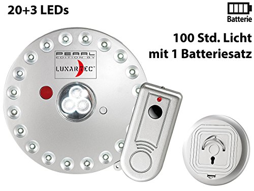 Lunartec Rundleuchte mit 20+3 LEDs, inklusive Fernbedienung - 2