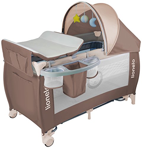 Preisvergleich Produktbild Lionelo Sven Plus Reisebett, Braun / Beige