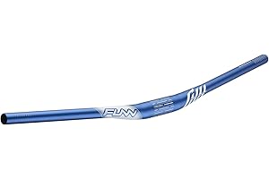 Funn Manillar de Bicicleta de Montaña Full On con Abrazadera de Barra de 35mm y Ancho de 785mm, Manillar de MTB Azul (Elevación de 15mm)