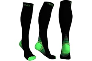 Physix Gear Bas de compression pour homme Bas de compression haute femme Voyage avion enceinte maternité manchon de compression mollet femme