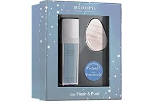 atashi Cofre De Belleza Ritual Renovador Nocturno Pieles Jóvenes Y Mixtas. Suero Fresh & Pure Night Renewal + Piedra Facial De Jade Takimochiii. 30ml