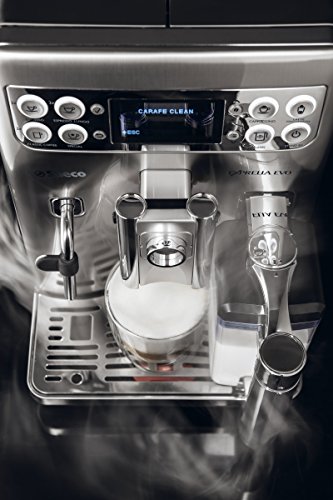 Saeco HD8858/01 Exprelia Kaffeevollautomat, AquaClean, integrierte Milchkaraffe, silber - 4