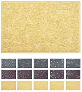 Cat Litter Mat, Premium Durable Soft Cat Litter Box Mat, Traps Litter from Box and Cats, Multi Use Door Mat, Welcome Mat, Kitchen Mat, Bath Mat, Floor Mat, Cat or Dog Food Mat (35