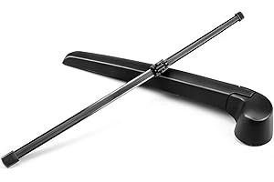 ZOFFI Essuie-glace arrière + bras d'essuie-glace arrière de rechange pour Audi A4 B8 A3 8P 2005-2012 avec balais d'essuie-glace en caoutchouc naturel