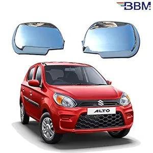 BBM Side Mirror heavy quality Chrome Cover for Maruti Alto Lxi (Set of 2 Pcs) Without Indicator Cut