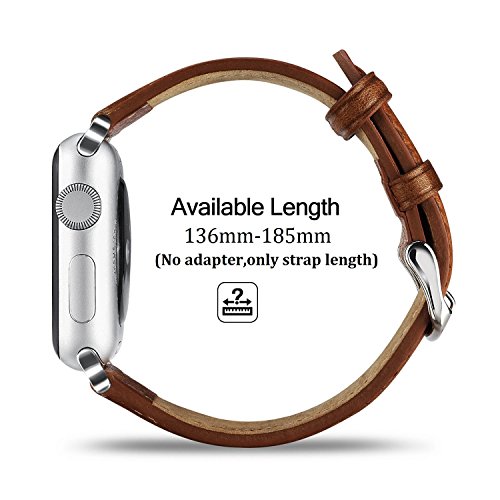 Benuo Piel Reemplazo Pulsera de Apple Watch Series 3 42mm Apple Watch Series 1 42mm Apple Watch Series 2 42mm Apple Watch Nike 42mm Marron reviews Benuo Piel Reemplazo Pulsera de Apple Watch Series 3 42mm Apple Watch Series 1 42mm Apple Watch Series 2 42mm Apple Watch Nike 42mm Marron