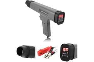 WODHMIEY Pistola estroboscópica Digital 12V para Coche y Moto, lámpara de sincronización LED, luz estroboscópica para Motor Gasolina, Coche, cortacésped, Marina y avión