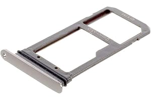 jbTec SIM-Tray/SD-Card Karten-Halter kompatibel mit Samsung Galaxy S7 Edge - Single Slot Schlitten Fach, Farbe:Silber