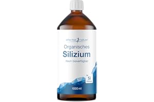 ‎EFFECTIVE NATURE Organisches Silizium flüssig - 1000 ml - Besonders hohe Bioverfügbarkeit - Mit Monomethylsilantriol - 9 mg Silizium organisch pro Tag - Einfache Dosierung