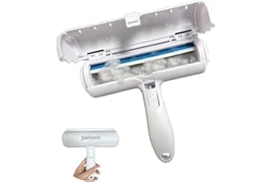 JUSTHAWK Pet Hair Remover Roller | Reusable Animal Hair Removal Brush for Dogs and Cats | Easy to Clean Pets Hair Remover Lint Roller for Sofa, Carpets, Car, Clothes, Bed | Animal Fur Removal Tools