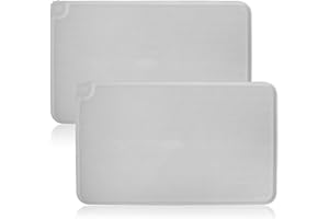 XINGWENHAO Podkładka pod miskę dla psa i kotów, silikonowa, podkładka pod miskę dla kota, duża, silikonowa, antypoślizgowa mata do karmienia, wodoszczelna mata do karmienia zwierząt domowych, 48 x 30 cm (szara)