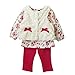 Arrowhunt Baby Girls Floral Tops Leggings Vest 3pcs Outfit Clothes Set Rose