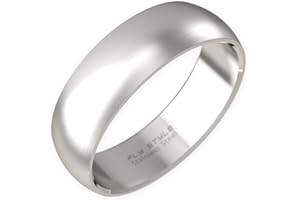 Fly Style Breiter Edelstahl Bandring - Herren Damen Daumenring - Hochwertiger Verlobungs- und Ehering