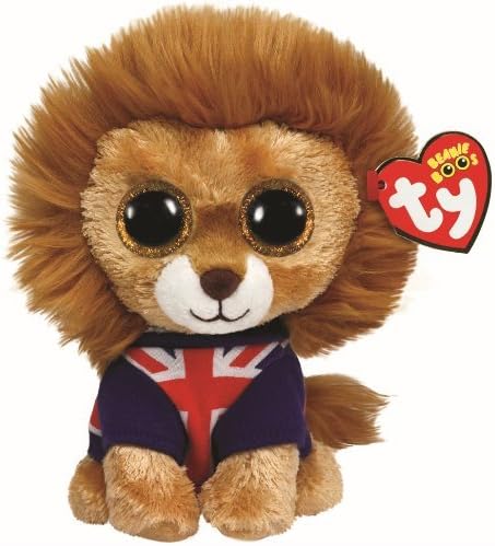 TY Beanie Boo Plush - Lion Hero Union Jack by Beanie Boos