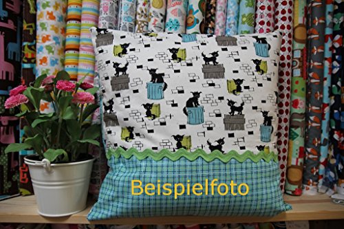 PINIDI DIY Nähset Kissenhülle 40x40cm Vögel pink orange/Blumen - 4