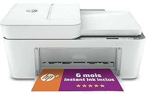 HP DeskJet 4120e Imprimante tout en un Copieur - Jet d'encre couleur – 6 mois d'Instant Ink inclus avec HP+ (Scan, Impression, Wifi, Chargeur automatique de documents)