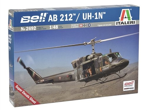 Preisvergleich Produktbild Italeri 510002692 - 1:48 AB 212 / UH 1N Helikopter