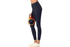 Tolaler Leggins Termicos Mujer, Suaves y Cómodos Pantalones de Yoga Moldeadores de Cintura Alta para Mujer Mallas Invierno Mujer Opacos y Elásticos con Bolsillos/Deporte/Fitness/Ocio