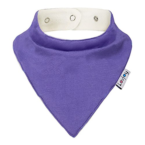 Lovjoy Bandana Geifer Baby Lätzchen (5 PACK – Carnations) Super Absorbent & Soft für ultimativen Komfort mit justierbarem Snaps- Netter Baby-Geschenk für Mädchen. - 2
