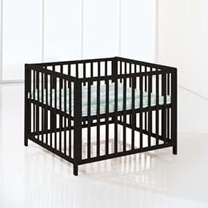 BabyDan Felix Holz Laufgitter (schwarz): Amazon.de: Baby