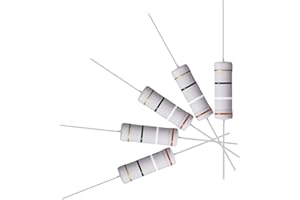sourcing map 10 uds 5W 5 vatios Resistencias de película de óxido metálico de cable axial 39 Ohm ±5% de tolerancia