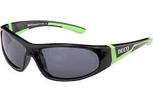 DUCO Kids sport stile polarizzato occhiali da sole in gomma telaio flessibile per ragazzi e ragazze