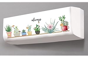 EN AyuL Copertura antipolvere per condizionatore d'aria, per interni, per aria condizionata, da parete, taglia unica (D,1 pz)