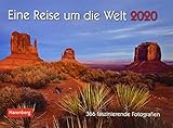 Eine Reise um die Welt Premiumkalender. Tischkalender 2020. Tageskalendarium Spiralbindung. Format 23 x 17 cm by 