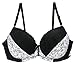 Produktbild Bra Home Damen Lace Overlay Plus Size Push-Up Dessous Alltag BHS (Color : White, Size : 34 E)