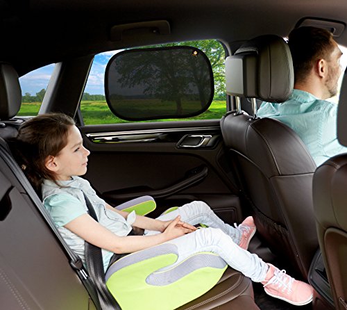 Auto Sonnenschutz Baby für Seitenfenster (3er-Pack) | Comfort Kid Selbsthaftende Auto Sonnenblende für Kinder – 48,5 cm x 32,5 cm | Seitenscheibe Autosonnenschutz passt universell - 5