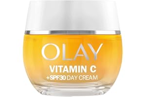 Olay Vitamina C Crema De Día Hidratante Facial SPF 30, Con Niacinamida, Iluminador De La Piel: Acción Antimanchas Oscuras, Unifica, Hidratante,50ml