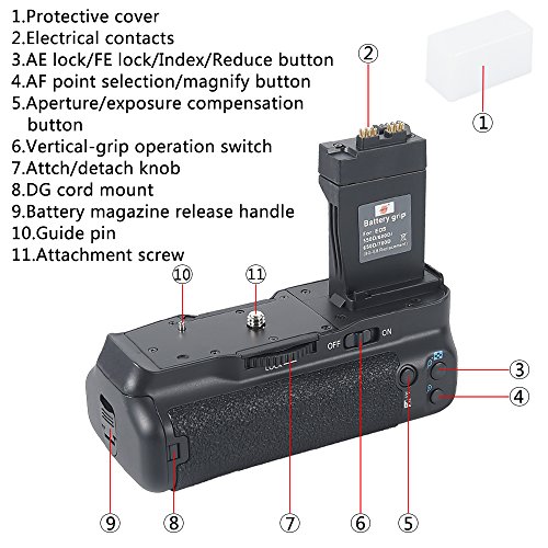 DSTE Multi-Puissance Vertical Batterie Poign e Titulaire pour Canon EOS 550D 600D SLR Digital Cam ra comme BG-E8 avec 2-pack LP-E8 reviews DSTE Multi-Puissance Vertical Batterie Poign e Titulaire pour Canon EOS 550D 600D SLR Digital Cam ra comme BG-E8 avec 2-pack LP-E8