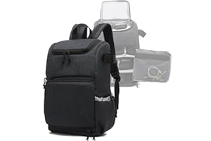 JINTU Sac à dos pour appareil photo SLR/sans miroir pour appareil photo - Mallette rigide étanche avec support trépied et compartiment pour ordinateur portable - Compatible avec drone Canon/Nikon/DJI