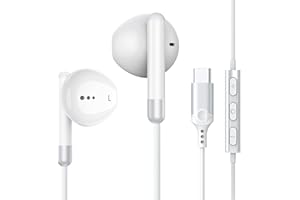 BENEWY Auriculares USB C intrauditivos con Cable, Tipo C Auriculares con Micrófono Control de Volumen para iPhone 16, Samsung Galaxy S25 Ultra S24 S23 S22 S21 FE A54,iPad Pro, iPad Air 5/4/Mini 6, Pixel 7 6