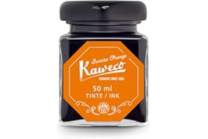 Kaweco Tinta en vaso de color naranja sol, soluble en agua, vegana, 50 ml, 10002199