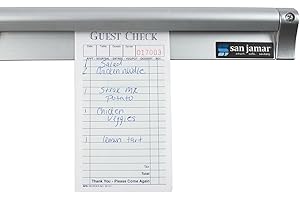 San Jamar CK6530A Anodized Aluminum Slide Check Rack, 30" Length x 3/4" Width x 2" Height