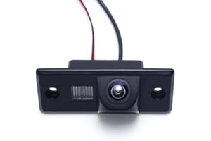 Kalakass Telecamere posteriori in luce targa (NTSC) Nero per Passat B5 Passat (MK5)2001-2005 Touareg Polo Sedan(2008-2009) Fabia