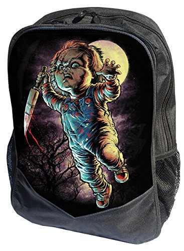 Preisvergleich Produktbild Rucksack für Laptops, Chuky-Horrorfilm-Motiv