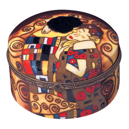 BenayaRound Trinket Box - The Kiss