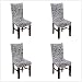 Produktbild KING DO WAY 4Pcs Stuhlhusse Stretch Elastic Sitzbezug Sitzbezuege Sitz Cover Case Stuhl Schutzhuelle Waschbare