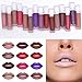 ROPALIA 15 Colors Matte Nude Lip Gloss Scrub Bottle Non-stick Cup Cosmetic Lipstick