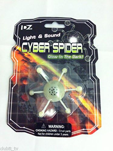 Cyber Spider - Glow in The Dark - Light &amp; Sound - Smashing Glass Noise